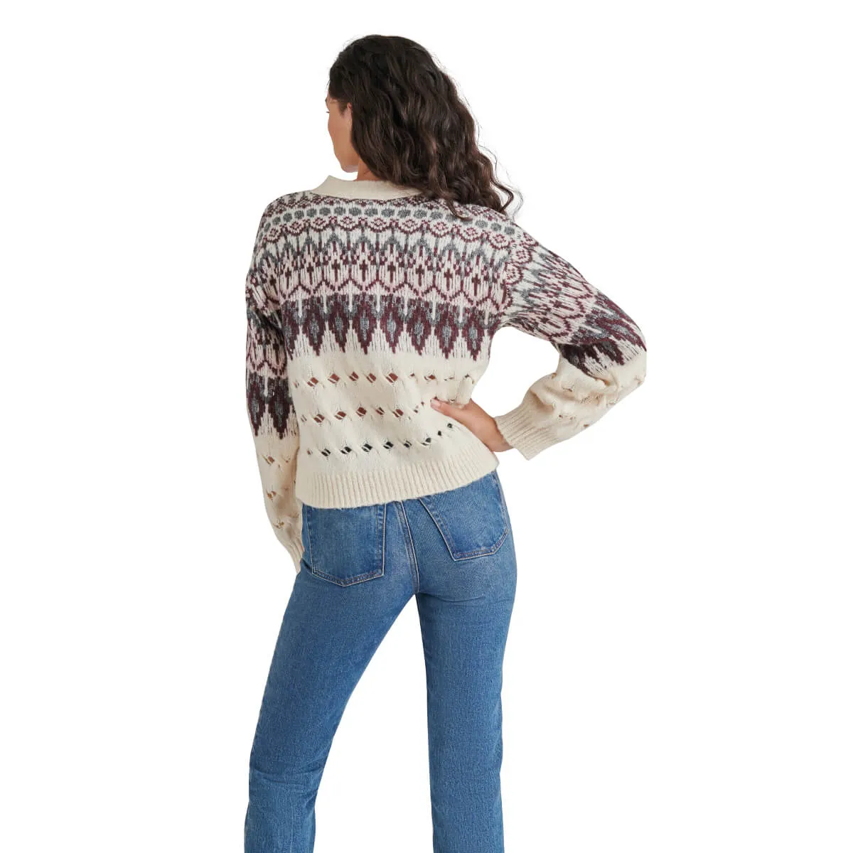 Steve Madden Irisa Fair Isle Cardigan