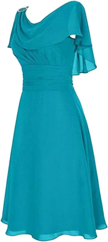 Tea Party Dresses for Woman 1950 Vintage Crew Neck Solid A-Line Swing Sundress Rockabilly Cocktail Party Dresses