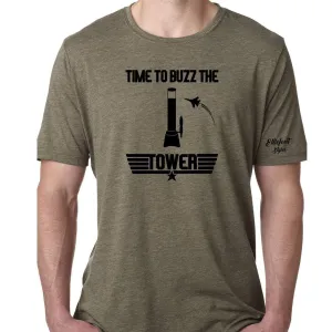 Time To Buzz The Tower | Beer Tower Shirt | Top Gun Movie Theme Shirts | Unisex Graphic Tee | Flight School | Maverick