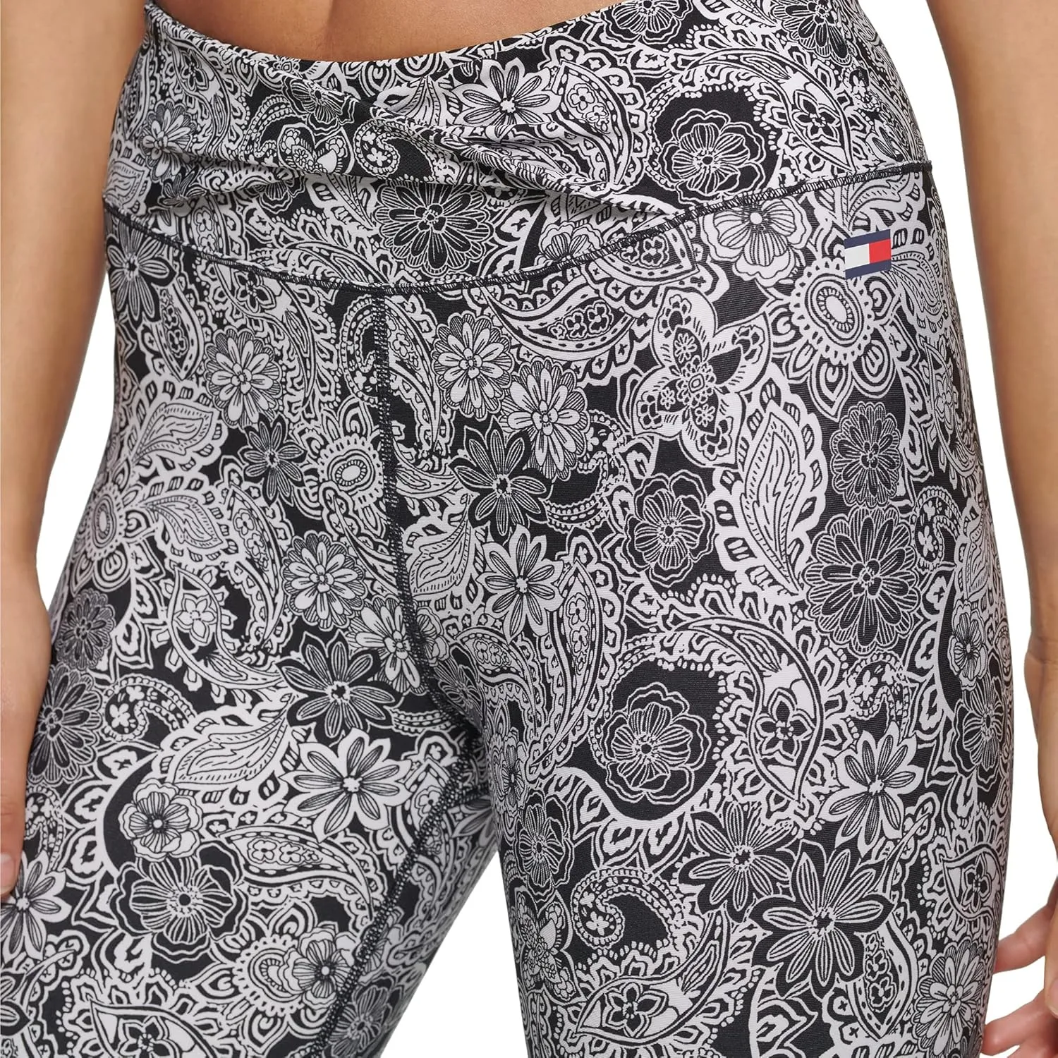 Tommy Hilfiger Women's 7/8th Length High Rise All Over Print Legging