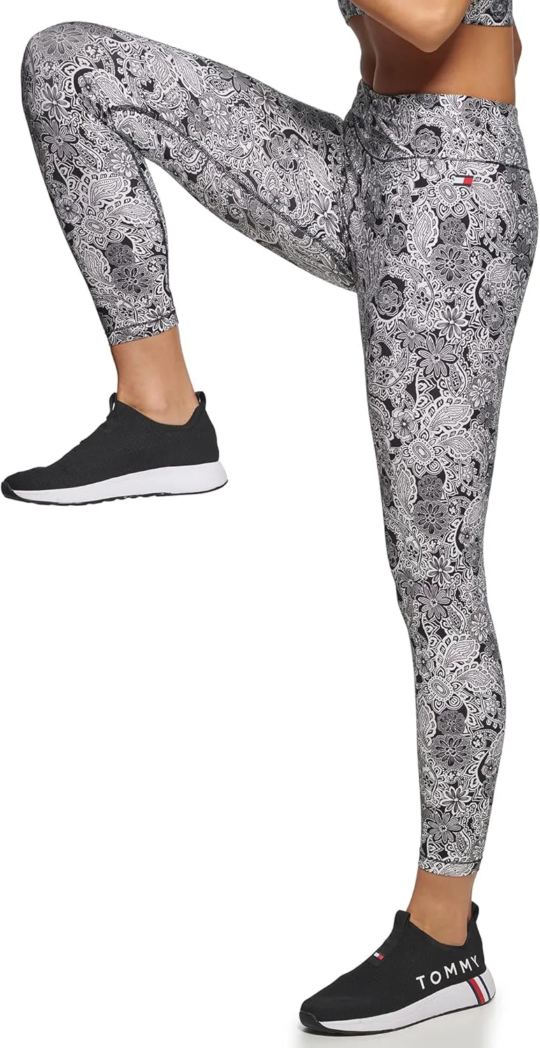 Tommy Hilfiger Women's 7/8th Length High Rise All Over Print Legging