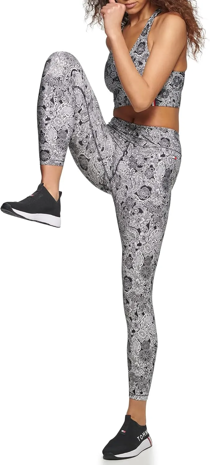 Tommy Hilfiger Women's 7/8th Length High Rise All Over Print Legging