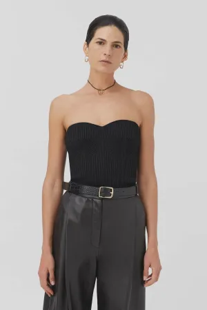 Valentin Knit Top Black
