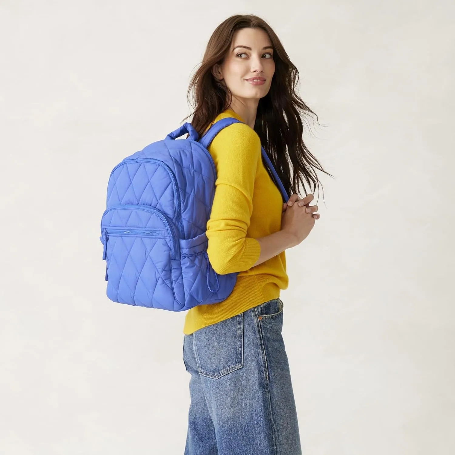 Vera Bradley Featherweight Bancroft Backpack, Deep Ultramarine