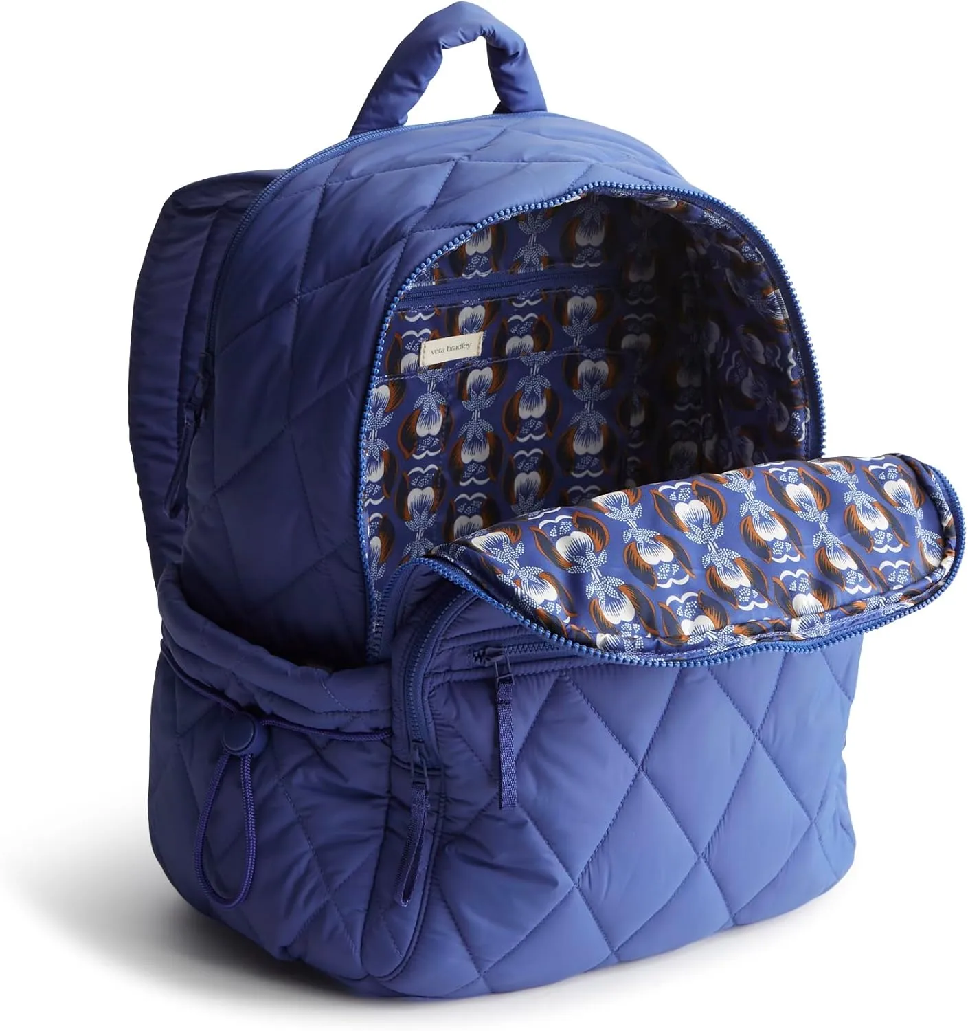 Vera Bradley Featherweight Bancroft Backpack, Deep Ultramarine