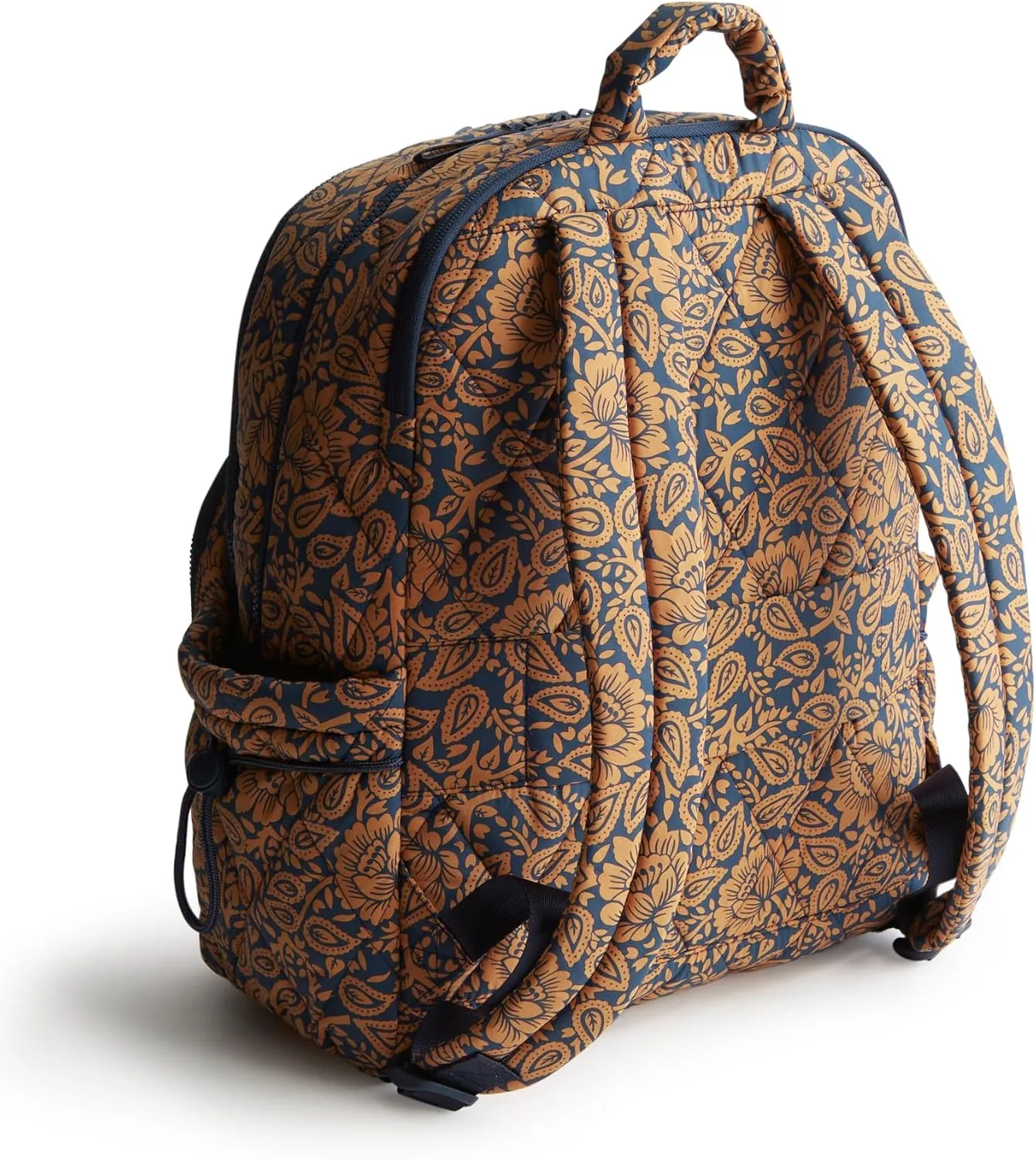 Vera Bradley Featherweight Large Bancroft Backpack, Lotus Montage Roasted Pecan