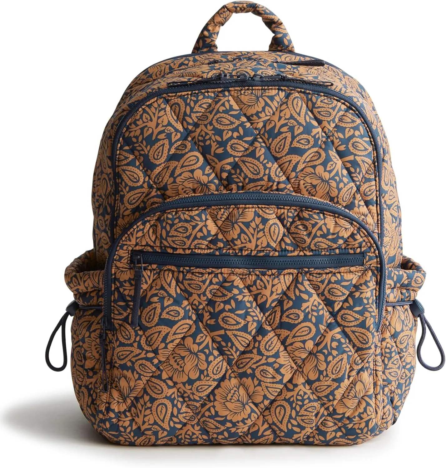 Vera Bradley Featherweight Large Bancroft Backpack, Lotus Montage Roasted Pecan