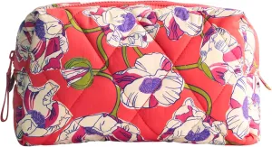 Vera Bradley Featherweight Large Cosmetic, Swirling Poppies