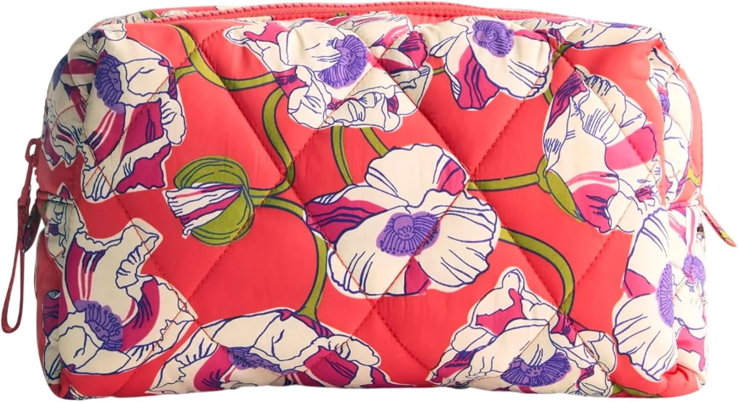 Vera Bradley Featherweight Large Cosmetic, Swirling Poppies