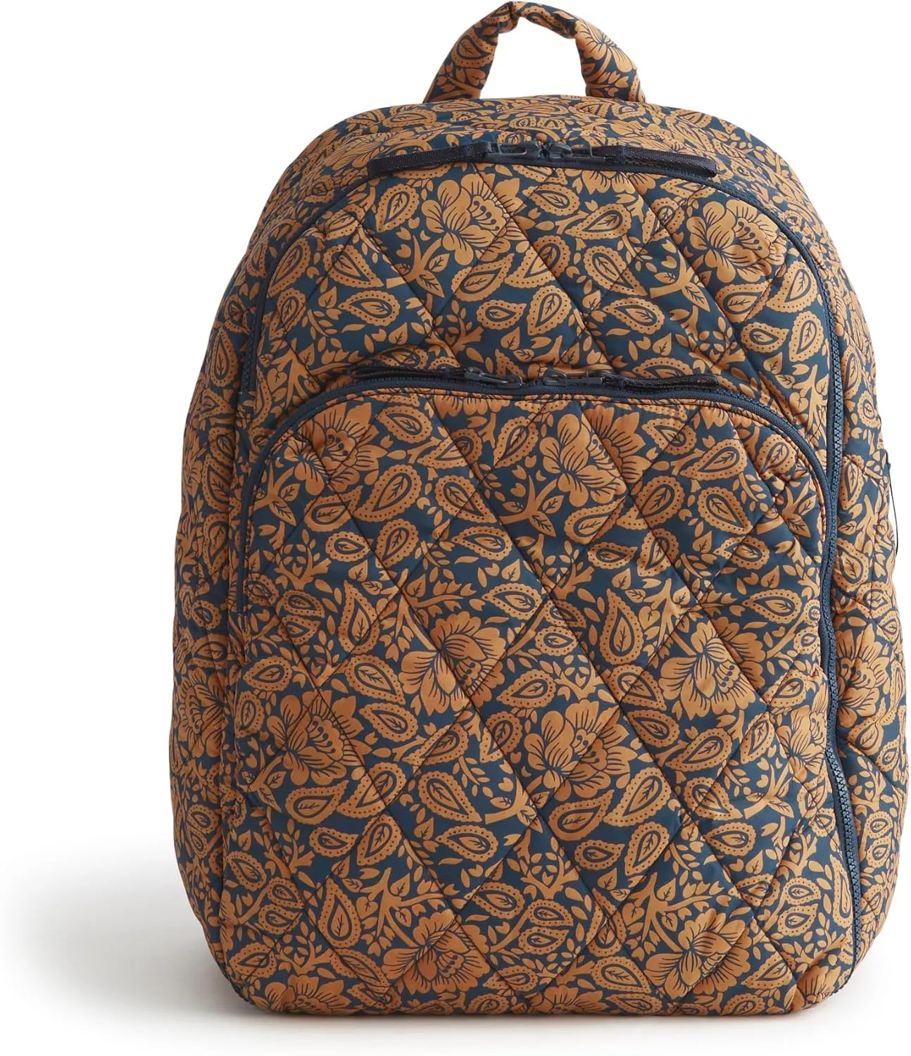 Vera Bradley Featherweight Westover Hybrid Backpack, Lotus Montage Roasted Pecan