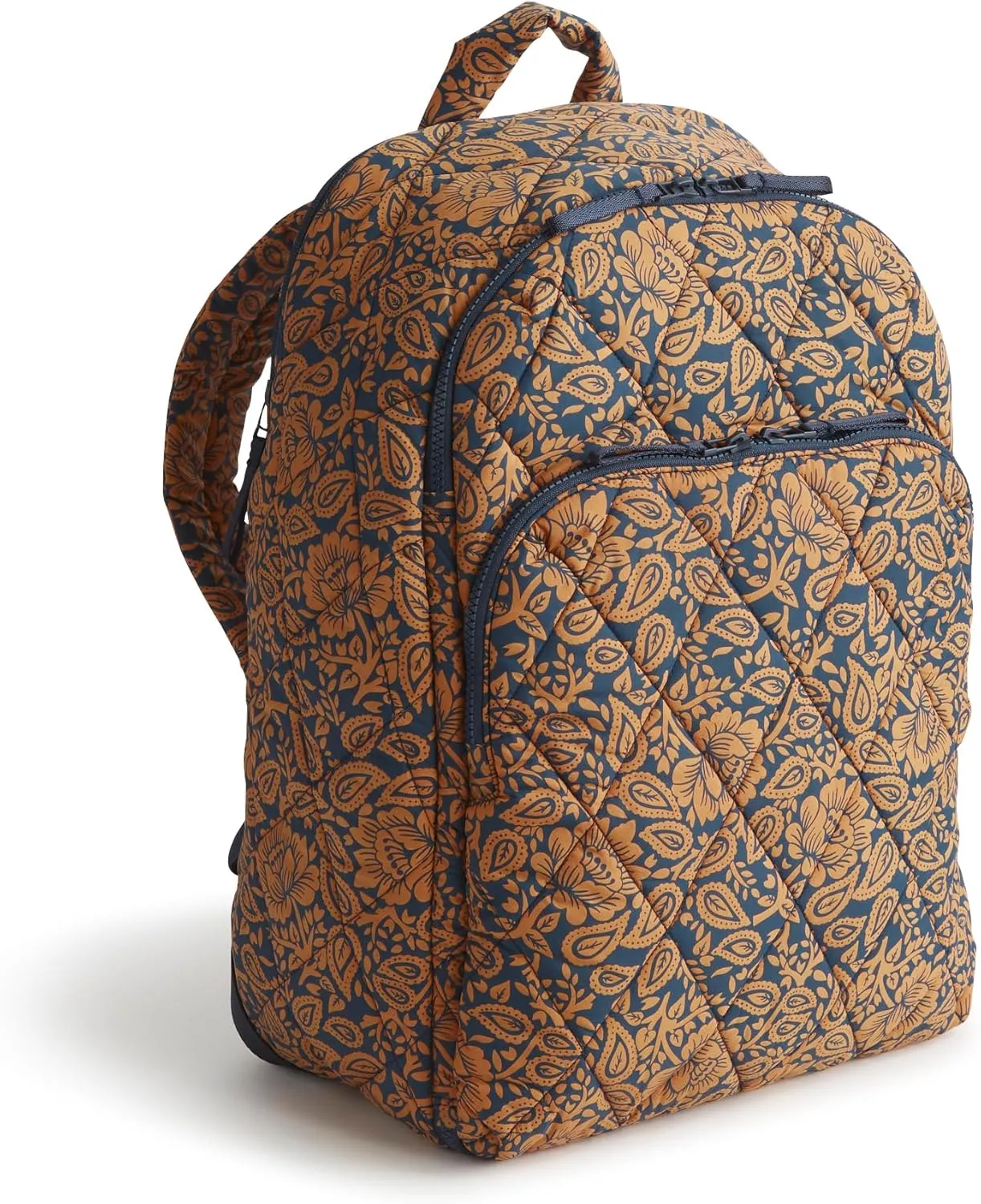 Vera Bradley Featherweight Westover Hybrid Backpack, Lotus Montage Roasted Pecan