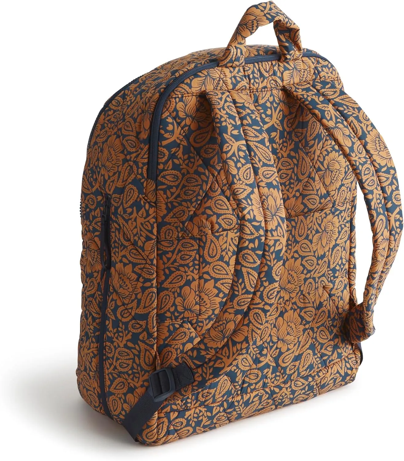 Vera Bradley Featherweight Westover Hybrid Backpack, Lotus Montage Roasted Pecan