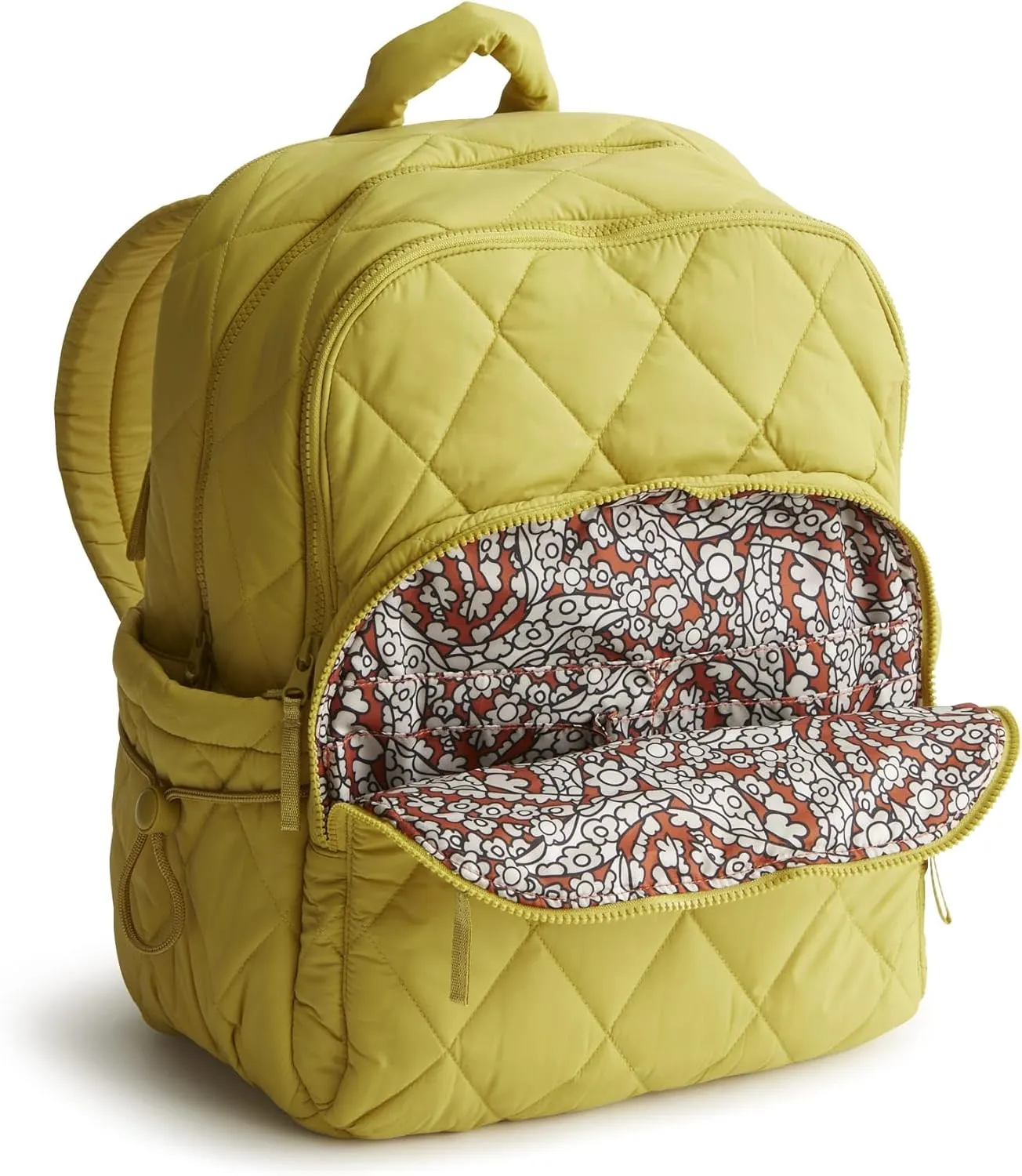 Vera Bradley Women's Featherweight Large Bancroft Backpack, Golden Olive, One Size