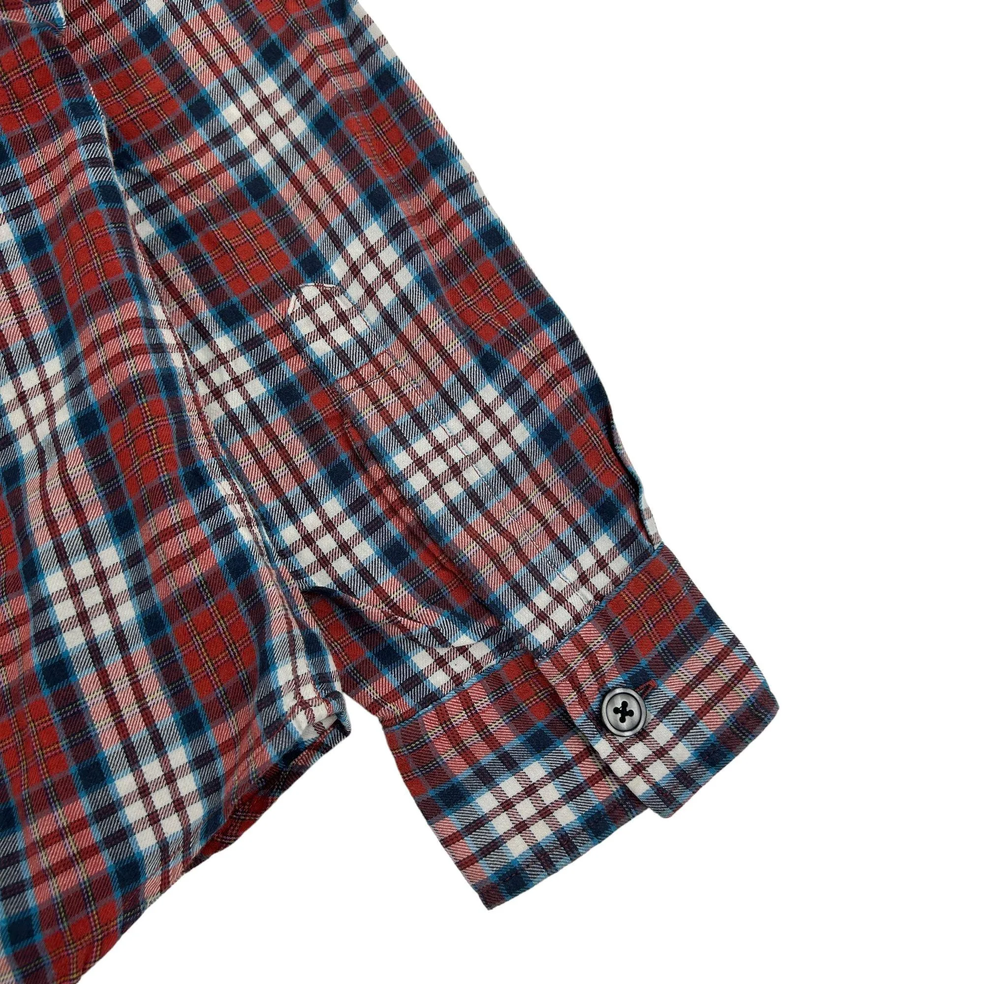 Vintage PPFM Plaid Zip-Up Shirt Size M