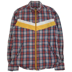 Vintage PPFM Plaid Zip-Up Shirt Size M
