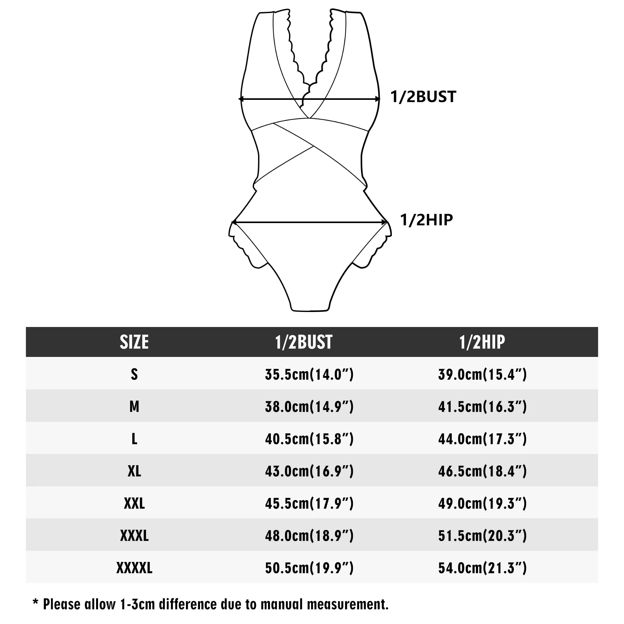 Womens Red Light Rose Ruffle Edge Cross-Front One Piece Swimsuit Bathing Suit
