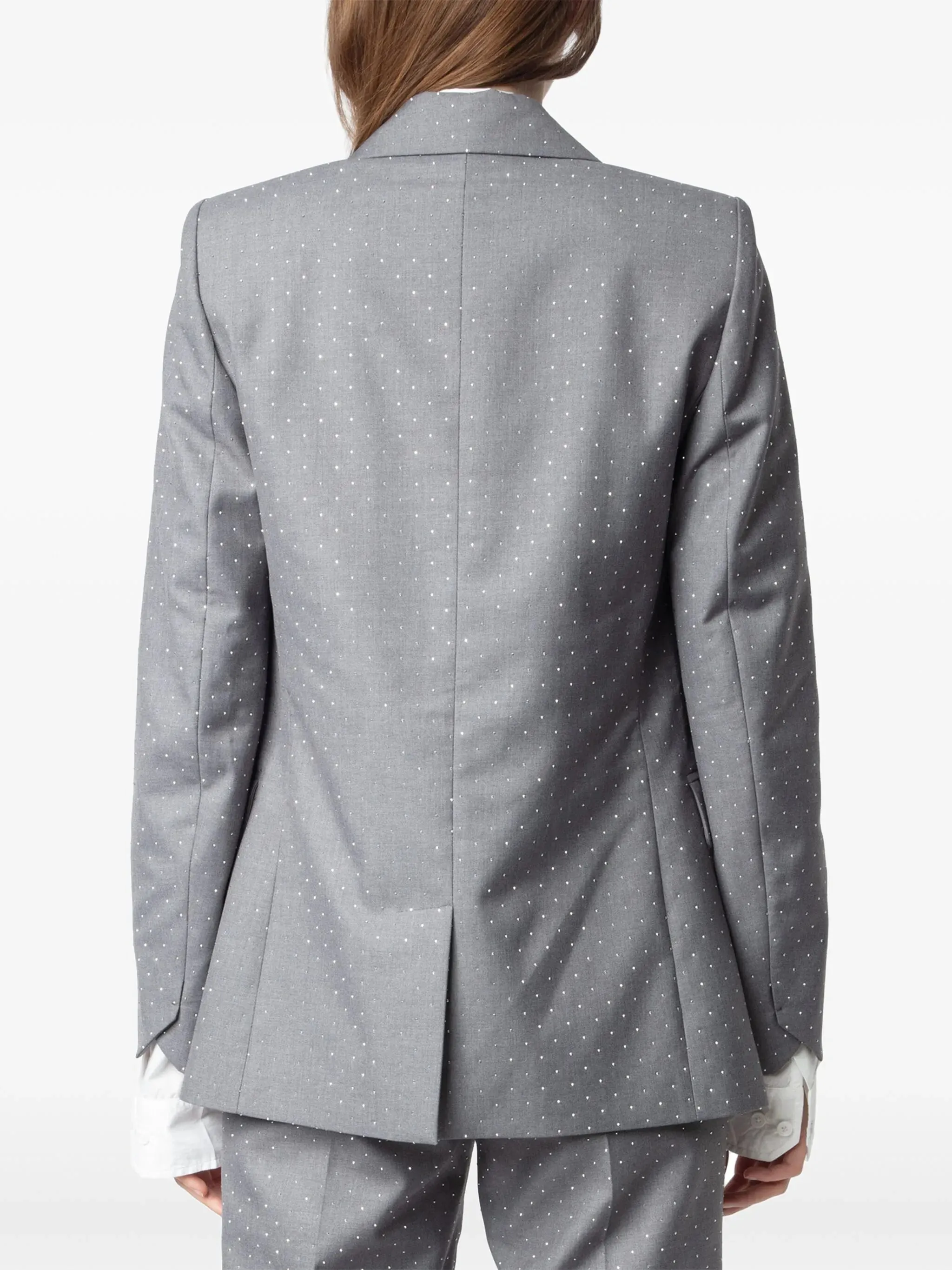 ZADIG & VOLTAIRE VALSE TAILLEUR STRASS GREY BLAZER